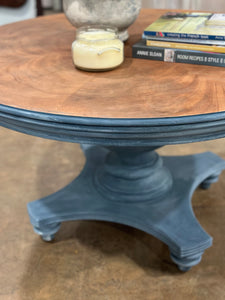 Coastal Blue painted Round Coffee Table