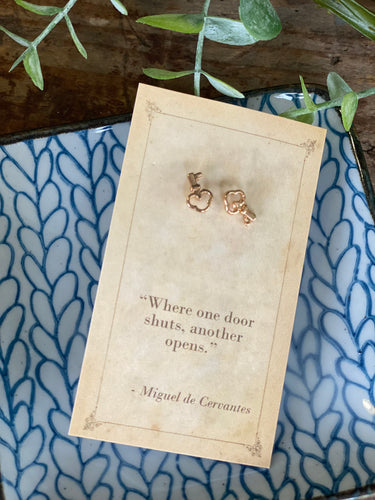 Literary Quotes Key Post Earrings