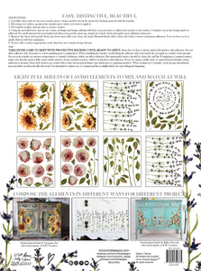 Painterly Florals IOD Transfer 12 x 16 Pad