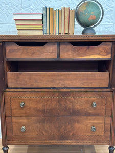 Antique Inlaid Gentleman’s Chest of Drawers