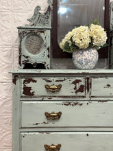 Load image into Gallery viewer, Antique Dresser with Glove Boxes and Mirror