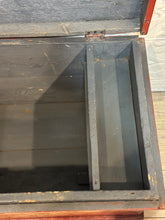 Load image into Gallery viewer, Antique Red Carpenter’s Trunk