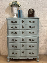 Load image into Gallery viewer, Vintage French Blue Chest