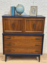 Load image into Gallery viewer, MCM Navy Chest of Drawers