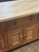Load image into Gallery viewer, Pine And Butcher Block Kitchen Island
