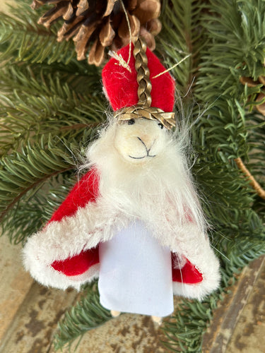 Wool felt mouse cardinal Priest