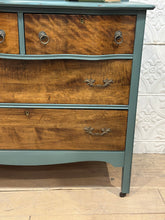 Load image into Gallery viewer, Antique 4 Drawer Dresser with Mirror