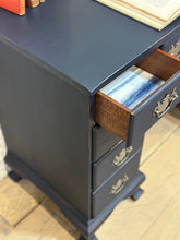 Load image into Gallery viewer, Vintage Navy Desk and Chair