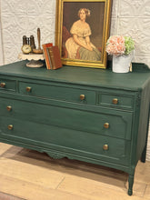 Load image into Gallery viewer, Antique 5 Drawer Dresser Buffet