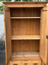 Load image into Gallery viewer, Antique English Pine Wardrobe