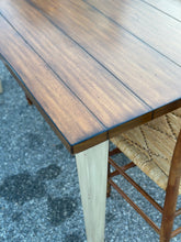 Load image into Gallery viewer, Modern Farmhouse table with Vintage Rush Seat Chairs