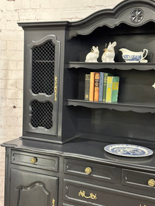 French Provincial 2 Piece China Cabinet