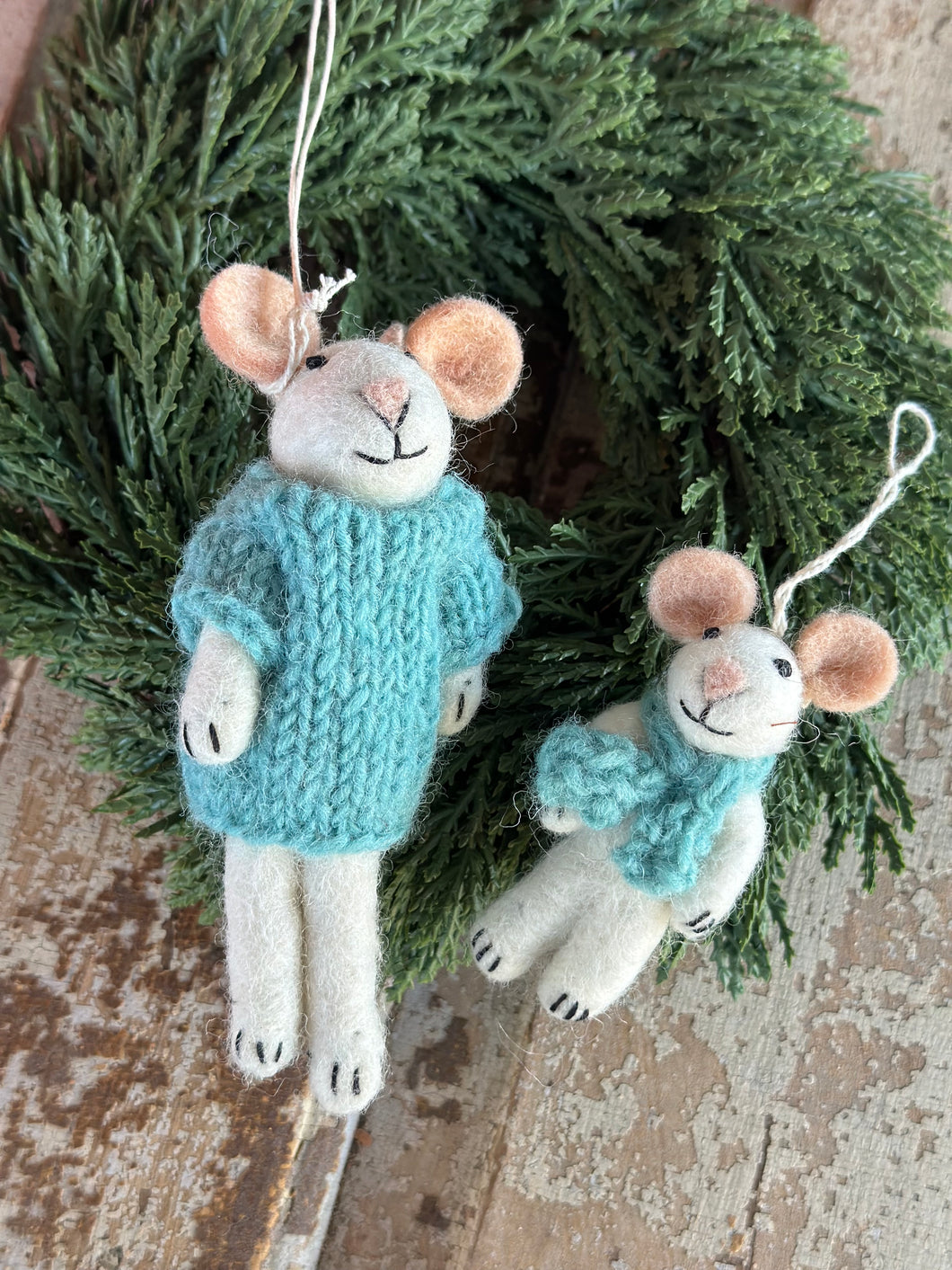 Friendsheep Blue Family Mouse Set