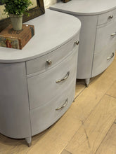 Load image into Gallery viewer, Oversized Pair of Grey Nightstands