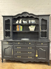 Load image into Gallery viewer, French Provincial 2 Piece China Cabinet