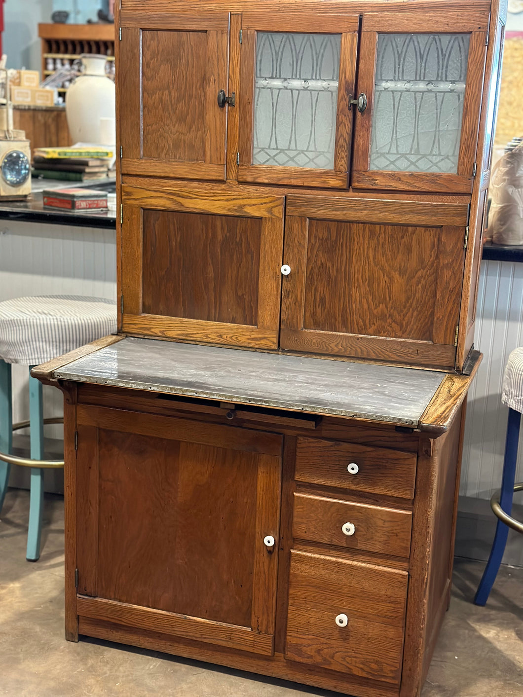 Antique Hoosier Cupboard Cabinet