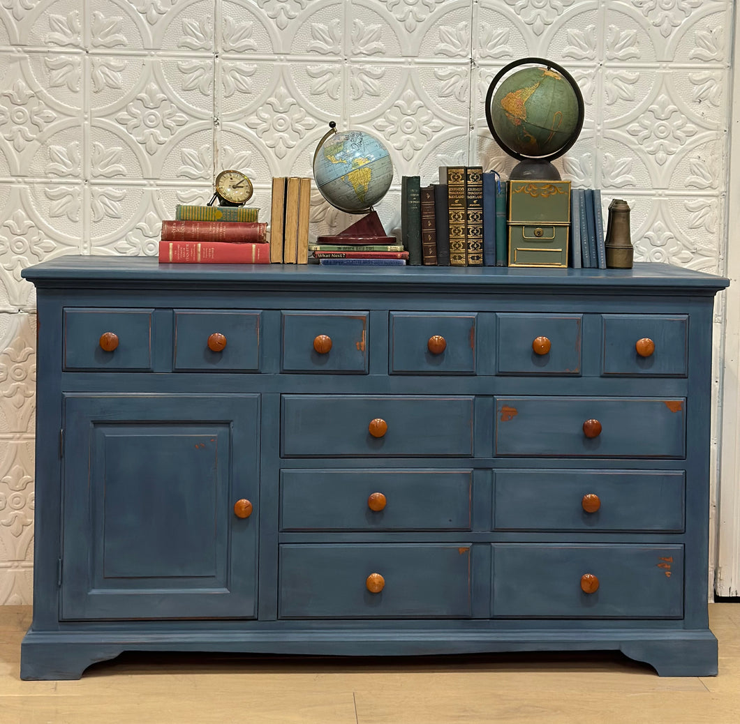 Franklin Shockey Blue Dresser