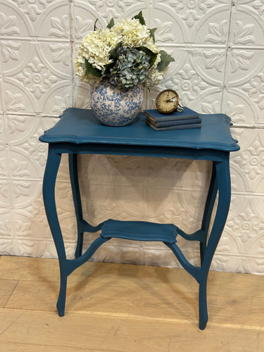 Antique Blue Side Table