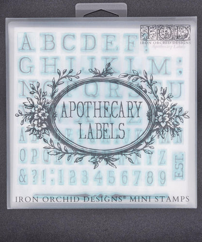 IOD Apothecary Labels 6x6 stamp