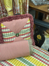 Load image into Gallery viewer, Hand painted Black Settee with Pillows