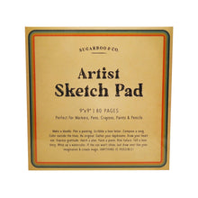 Load image into Gallery viewer, 9&quot;x9&quot; Artist Sketch Pad