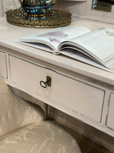 Load image into Gallery viewer, Vintage Blush Pink Vanity with Chair