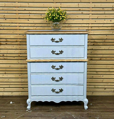 Blue French Provençal Chest of Drawers