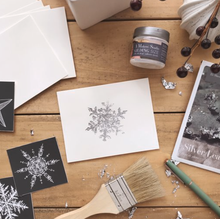 Load image into Gallery viewer, Mesh Stencil - Snowflakes - 8.5x11
