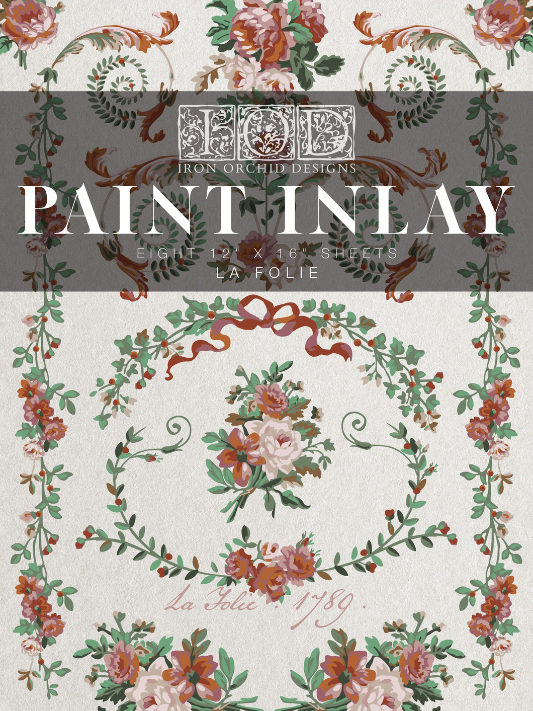 IOD La Folie Christmas Paint Inlay