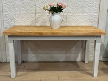 Load image into Gallery viewer, Butcher Block White Farmhouse Table