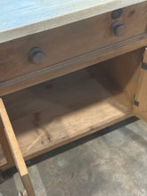 Load image into Gallery viewer, Pine And Butcher Block Kitchen Island