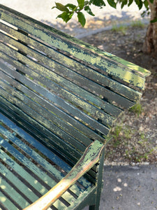 Primitive Shades of Green Bench