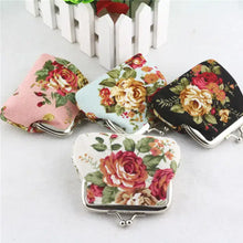 Load image into Gallery viewer, Floral Coin Purse, Cute Small Storage Purse Coins trinkets: White