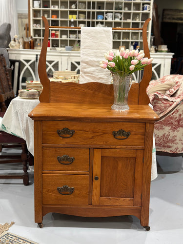 Antique Oak Washstand