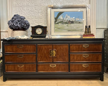 Load image into Gallery viewer, Thomasville Mystique Black Long Chinoiserie Style Dresser