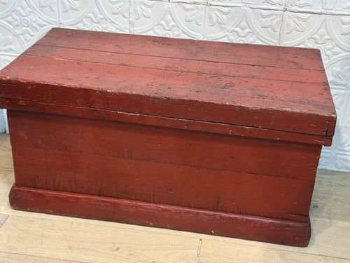 Antique Red Carpenter’s Trunk