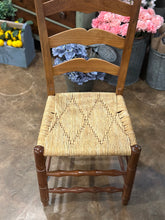 Load image into Gallery viewer, Modern Farmhouse table with Vintage Rush Seat Chairs