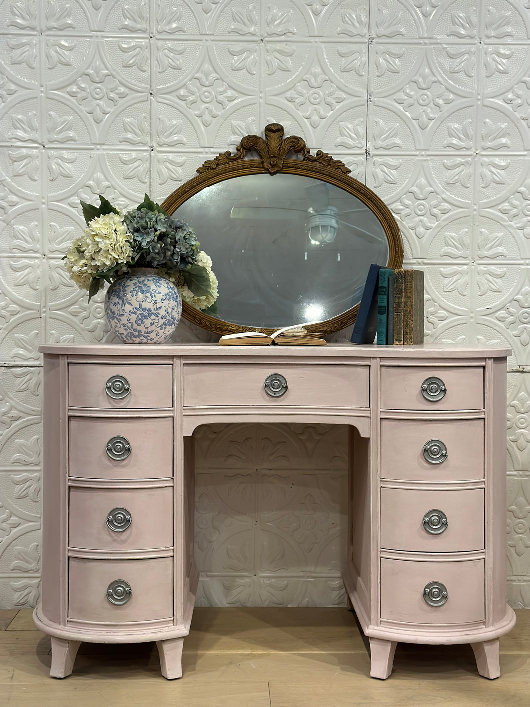 Vintage Kidney shaped Desk Vanity