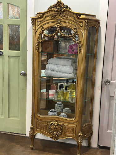 Antique French Vitrine Cabinet