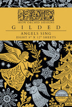 Load image into Gallery viewer, Angels Sing
Foil Transfer | 8 Pages | 8” x 12” | Gold &amp; Silver Fo