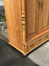 Load image into Gallery viewer, Antique English Pine Wardrobe