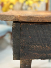 Load image into Gallery viewer, Antique Primitive Small Farm Table