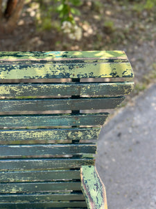 Primitive Shades of Green Bench