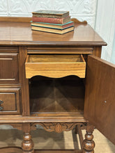 Load image into Gallery viewer, Vintage Jacobean Buffet Sideboard