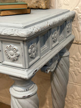 Load image into Gallery viewer, Shabby Pale Blue Console Table