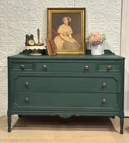 Antique 5 Drawer Dresser Buffet