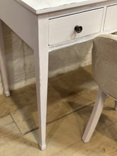 Load image into Gallery viewer, Vintage Blush Pink Vanity with Chair