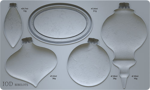 IOD Bibelots Blank Ornaments Mould