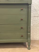 Load image into Gallery viewer, Antique Olive Chest of Drawers