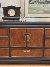 Load image into Gallery viewer, Thomasville Mystique Black Long Chinoiserie Style Dresser
